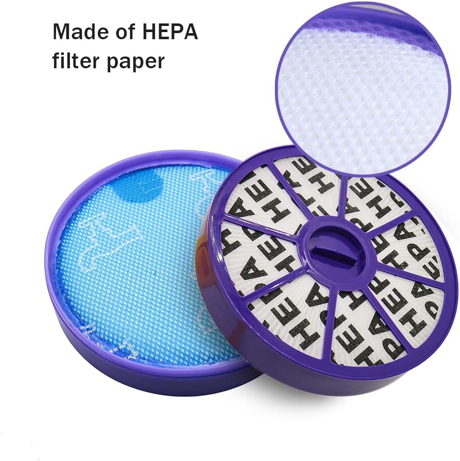 Zamjenski 2u1 filter set za Dyson – detaljan prikaz HEPA i predmotornog filtera