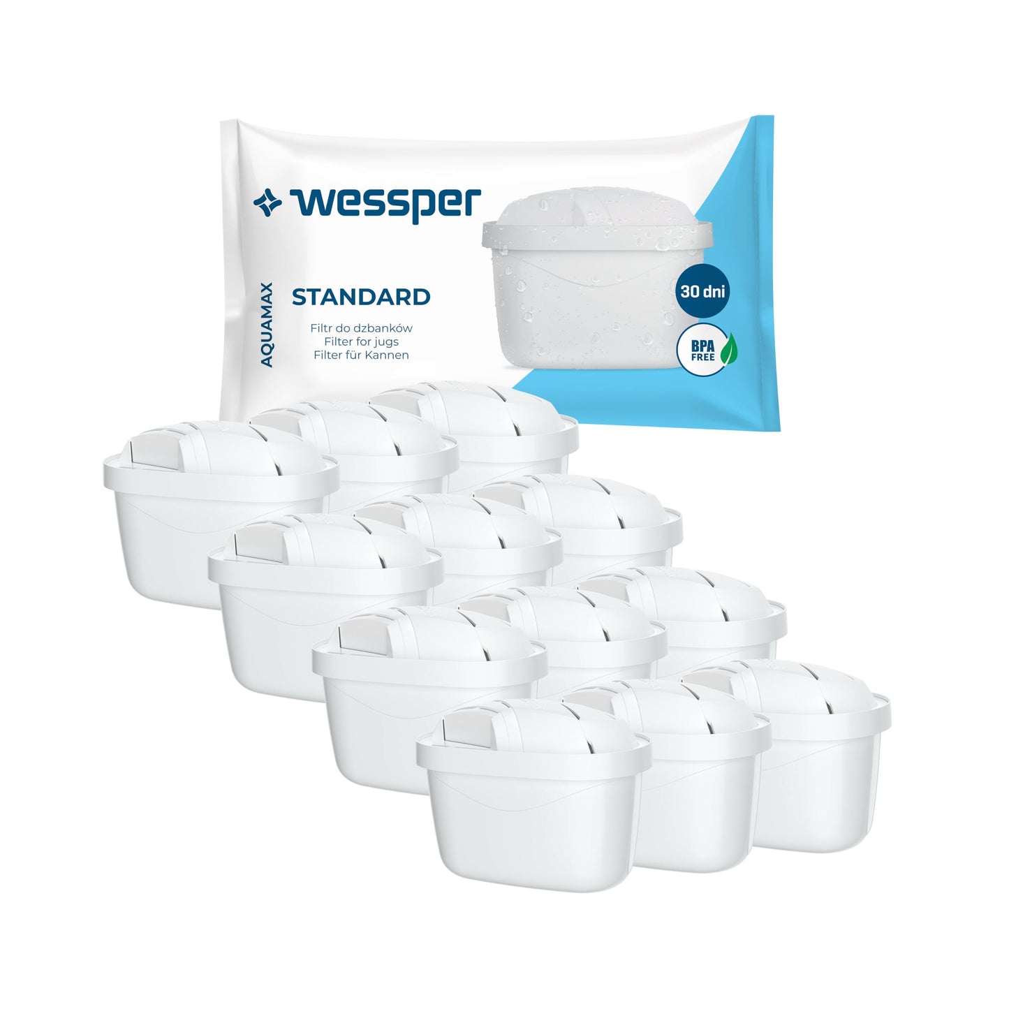 "Pakiranje od 12 Wessper zamjenskih filter kartuša za Brita vodne filtere"