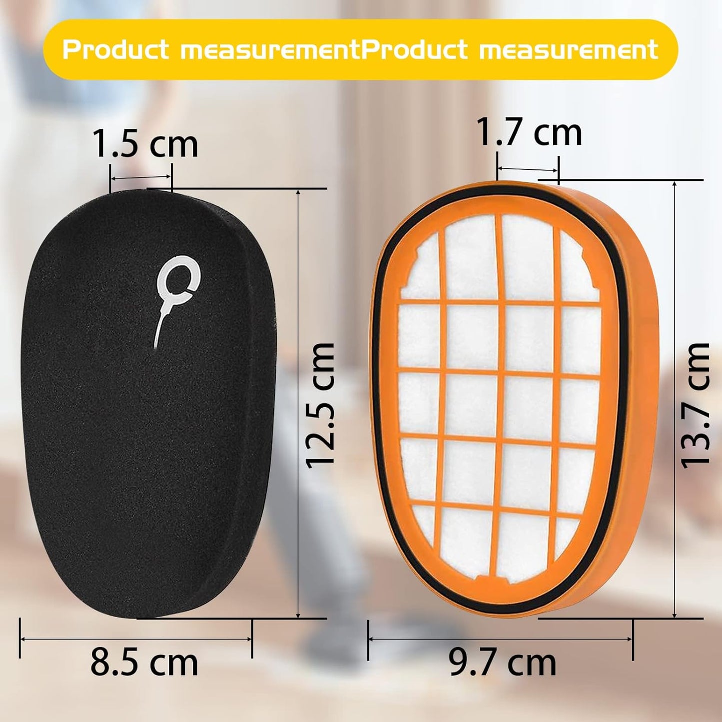 Dimenzije zamjenskog filtera za Philips SpeedPro Max – precizno pristajanje