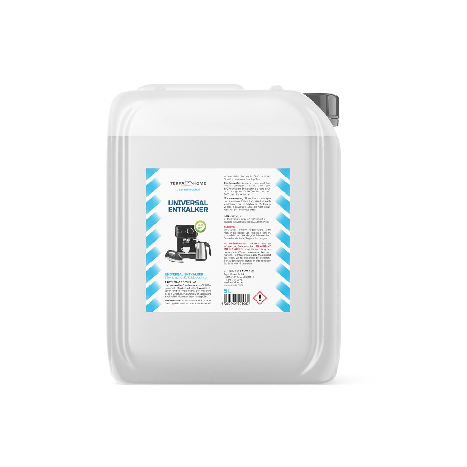 TerraHome Bio Universal Descaler 5L– ekološko sredstvo za uklanjanje kamenca