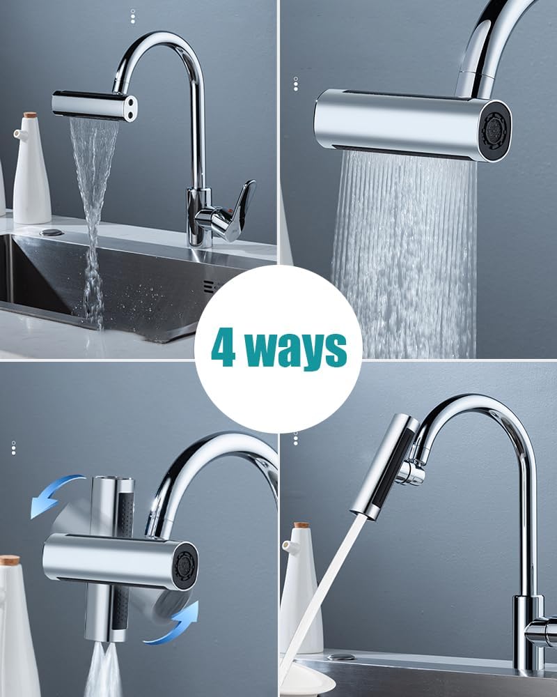 360° rotirajući nastavak za slavinu s više smjerova ispuštanja vode