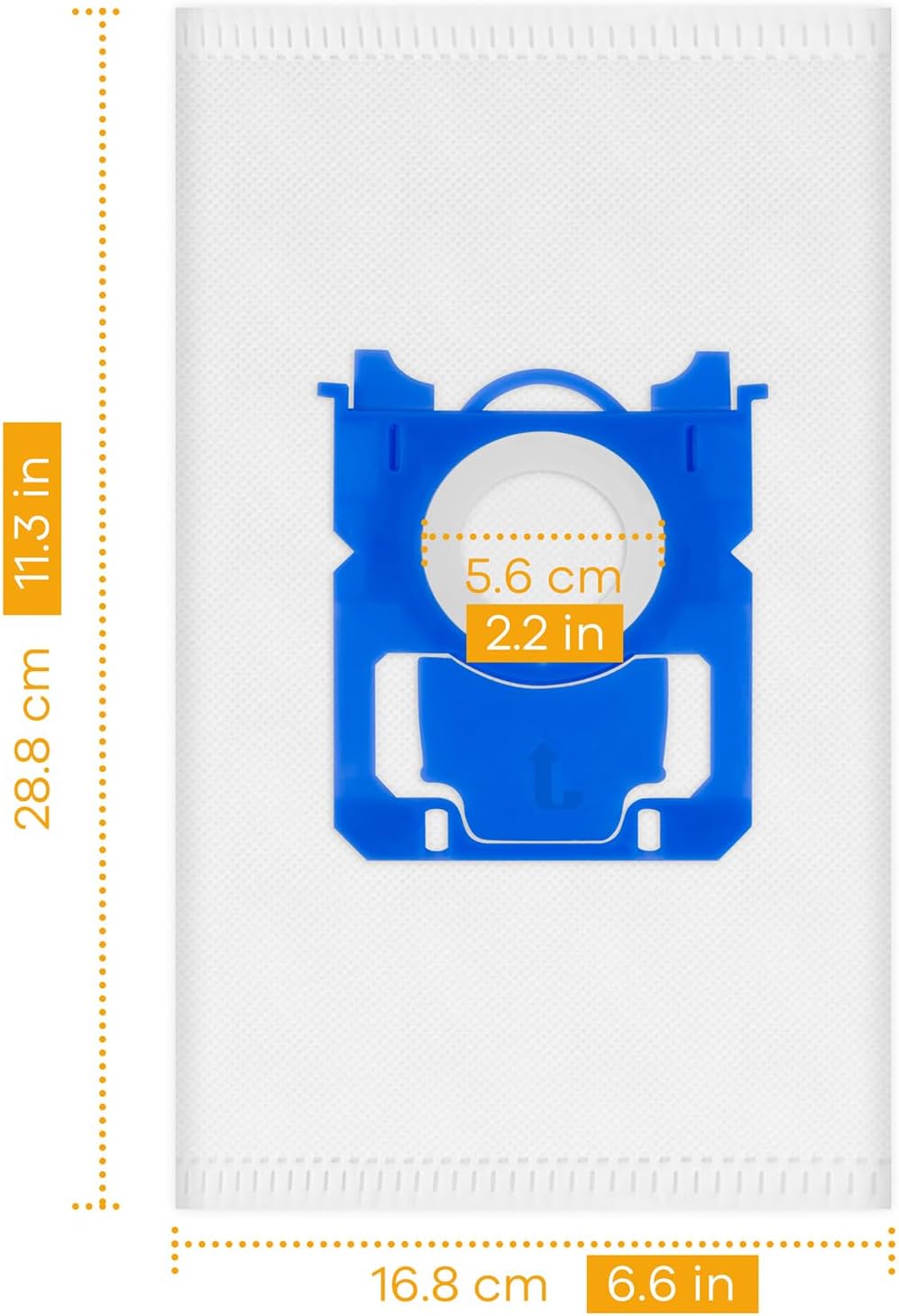 Dimenzije Sansoak S-Bag Premium vrećica za usisavače – kompatibilno s AEG, Electrolux i Philips