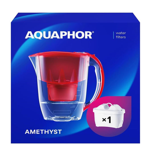 "Aquaphor vrč za filtriranje vode s MAXFOR+ filterom, komplet crvena"