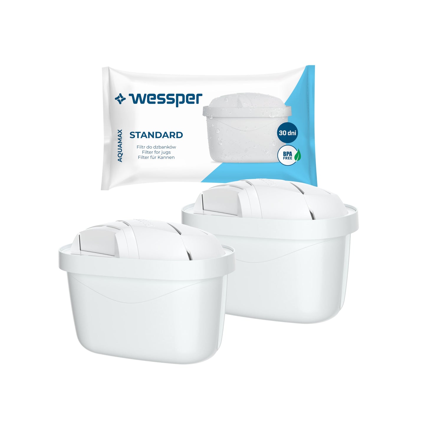 "Wessper zamjenske filter kartuše za Brita vodne filtere – pakiranje 2 komada"