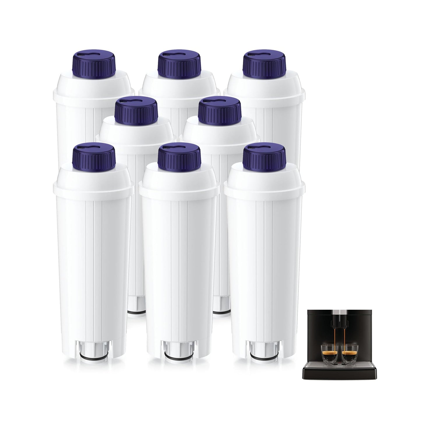 "Pakiranje od 8 Arethone De'Longhi DLSC002 vodeni filtera za kavu"