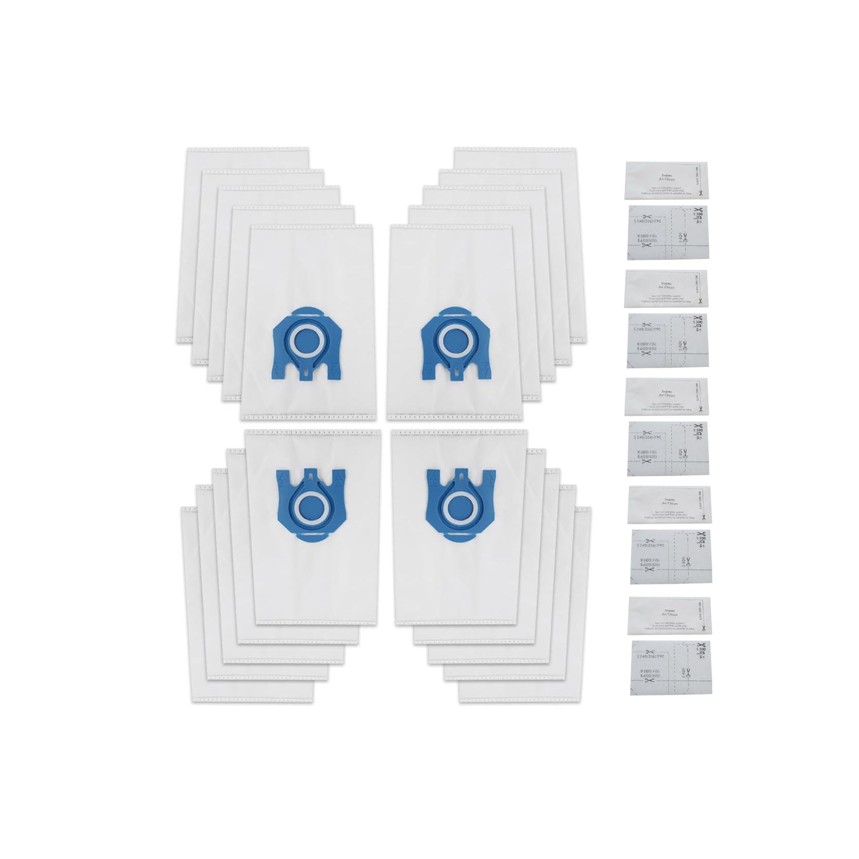 "Sanawatec zamjenske vrećice za usisavač – 20 kom + 10 univerzalnih mikrofiltera u pakiranju"