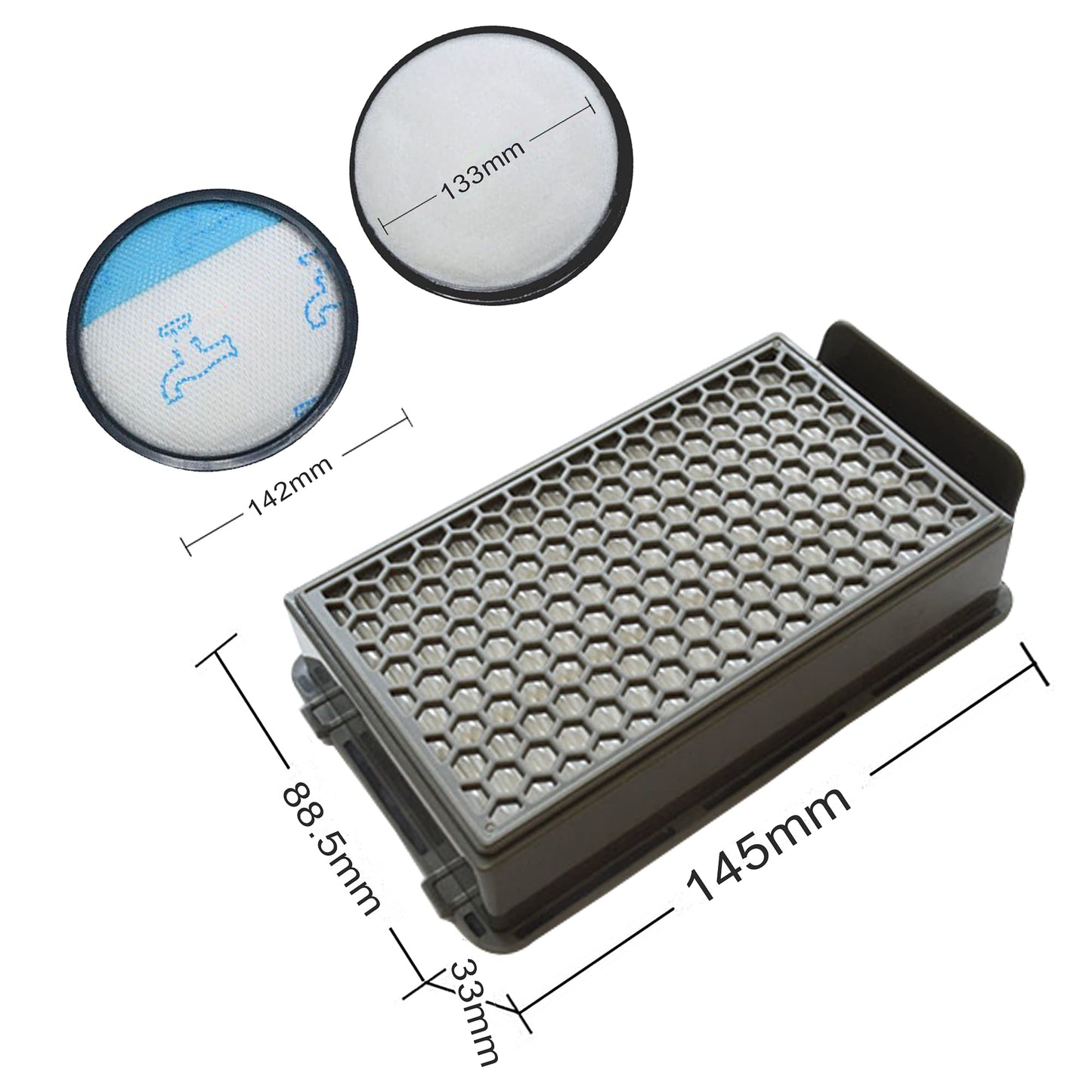 "HEPA i motorni filteri za Rowenta, Tefal, Moulinex – dimenzije"