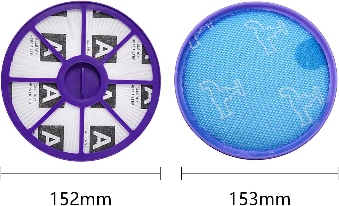 "Zamjenski filteri za Dyson DC19, DC20, DC21, DC29 – HEPA i predmotorni – dimenzije"