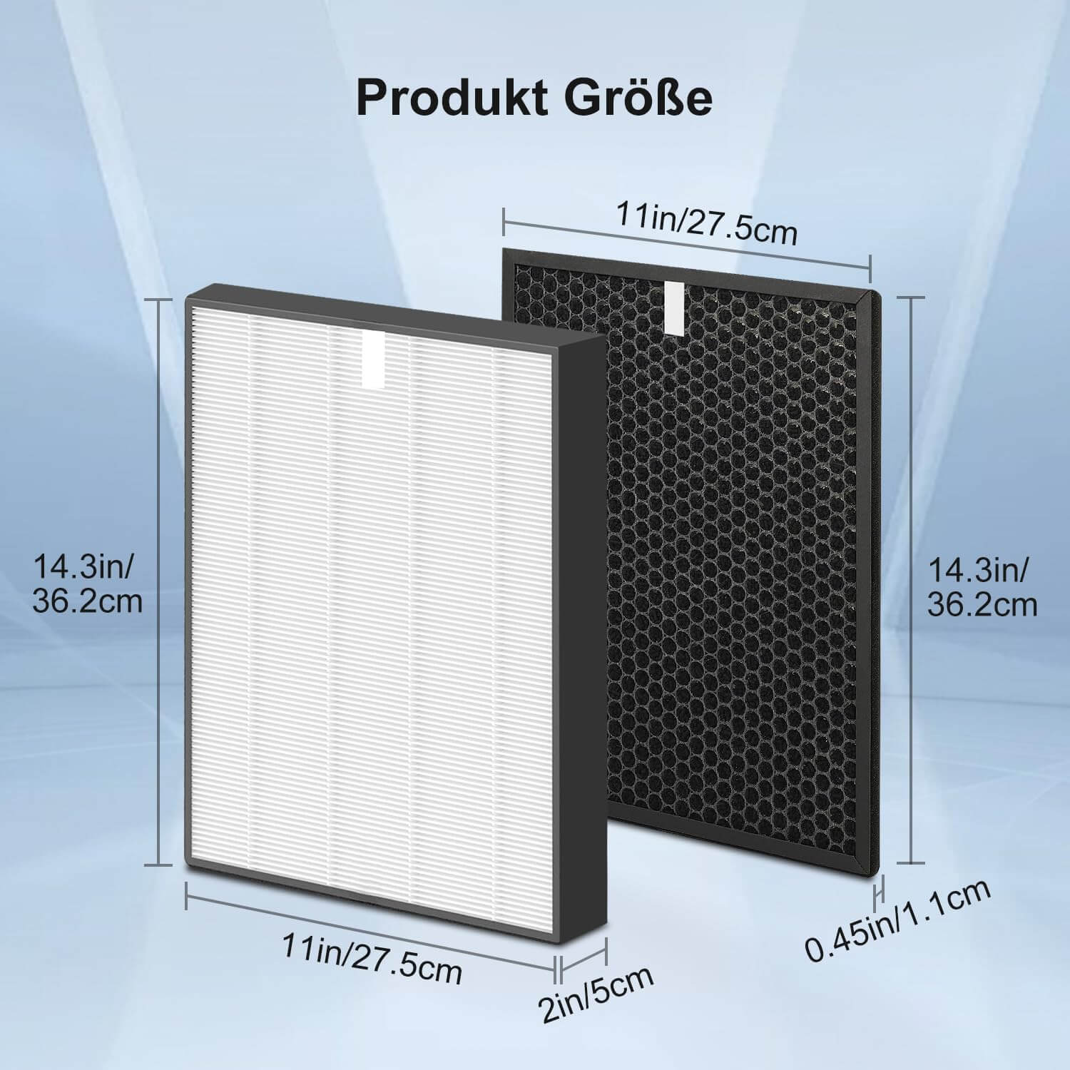 Fishoney FY2420/30 Zamjenski Filter za Philips AC2882, AC2887, AC2889, AC3829- dimenzije proizvoda