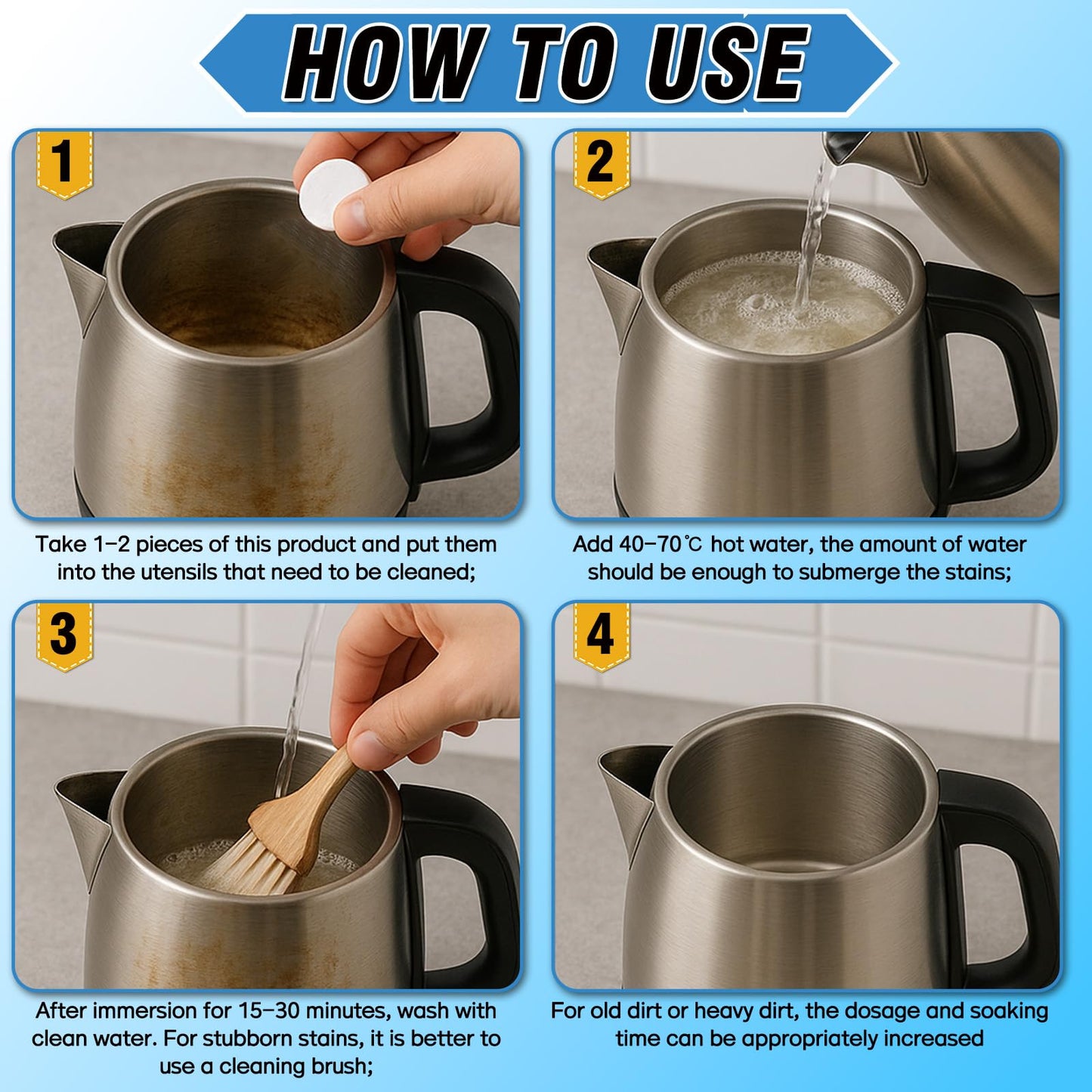 WANSIVE tablete za odstranjivanje kamenca - upute za korištenje