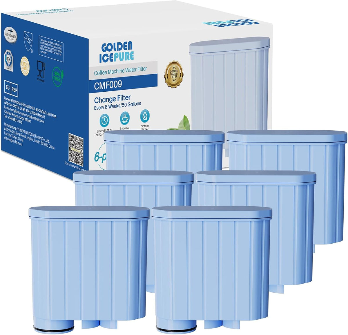 Filter za Vodu za Philips Aqua Clean i Saeco – CA6903/10, CA6903/22 - 6 Komada