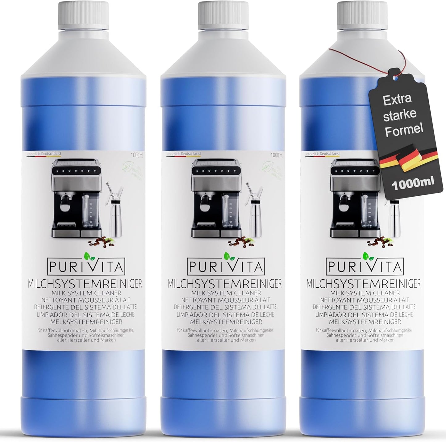 PURIVITA sredstvo za čišćenje mliječnog sustava - pakiranje 3x1L