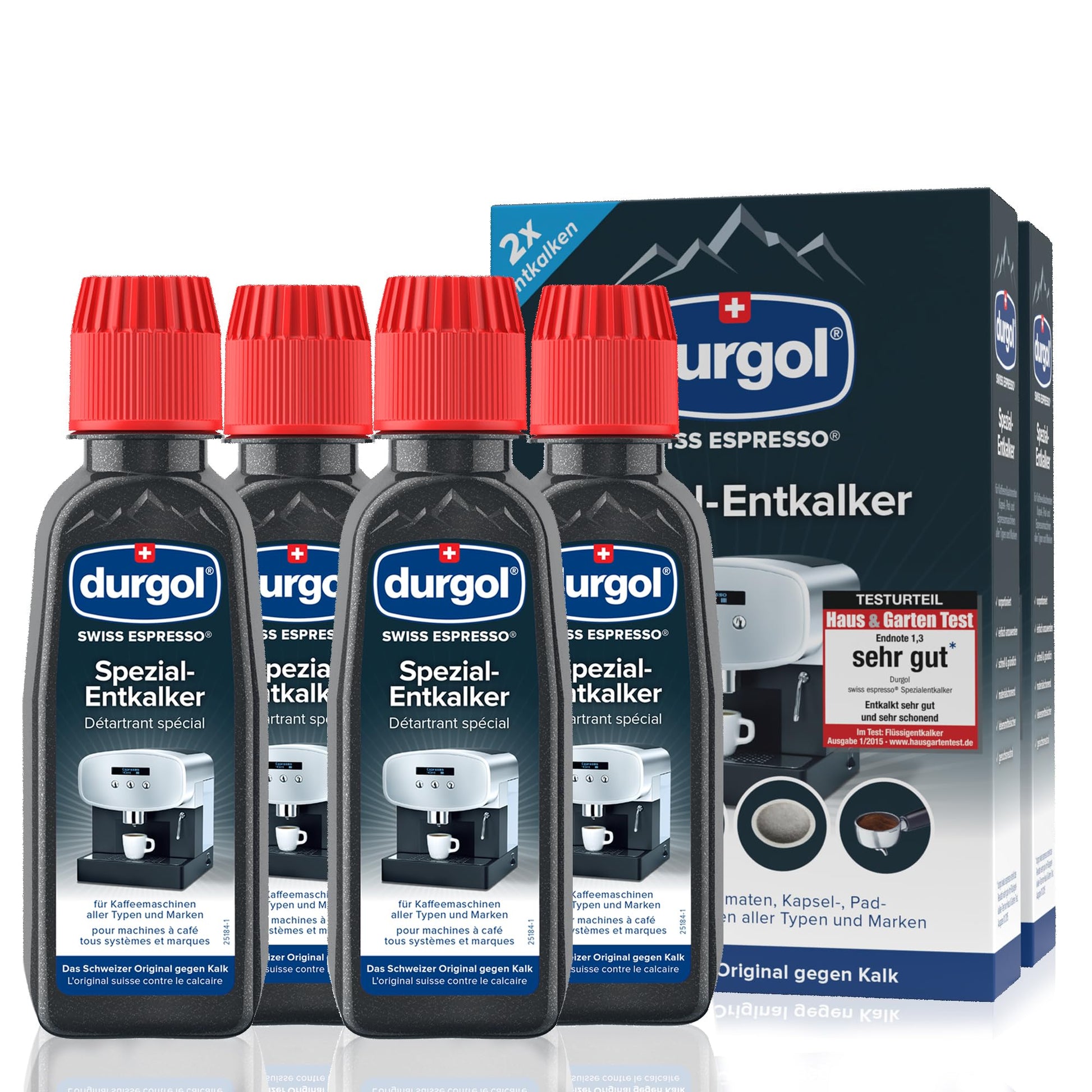 DURGOL Swiss Espresso sredstvo za odstranjivanje kamenca - pakiranje 4x125ml